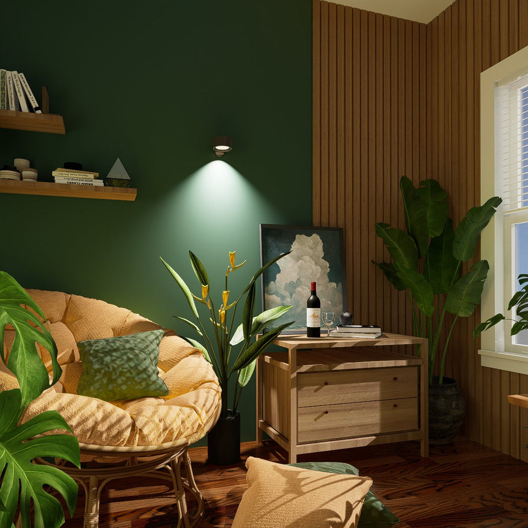 Kabellose Wandleuchte | Schafft überall in Sekundenschnelle ein elegantes Ambiente – keine Kabel, kein Werkzeug erforderlich