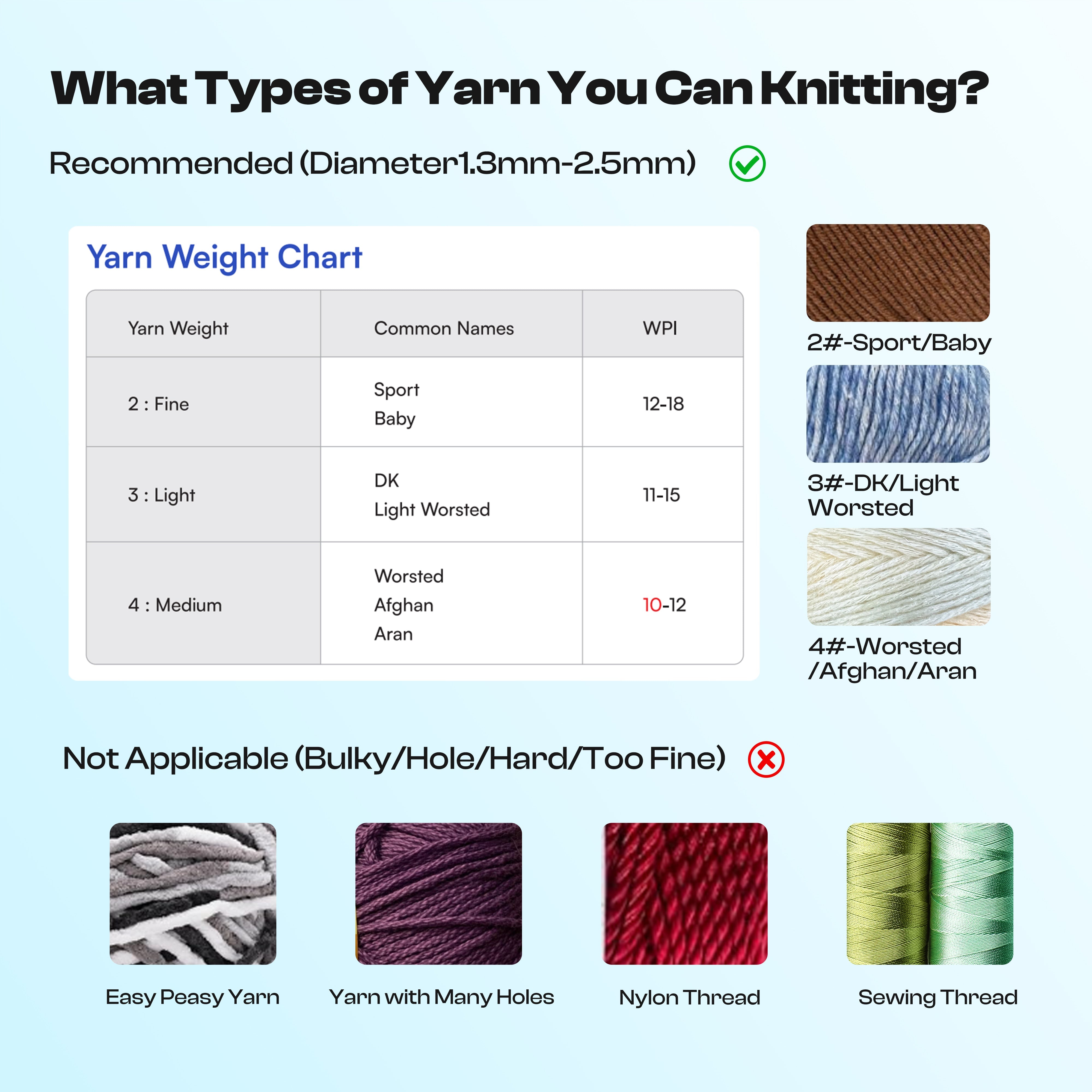 Elektrische i-Cord Strickmaschine Trikotin