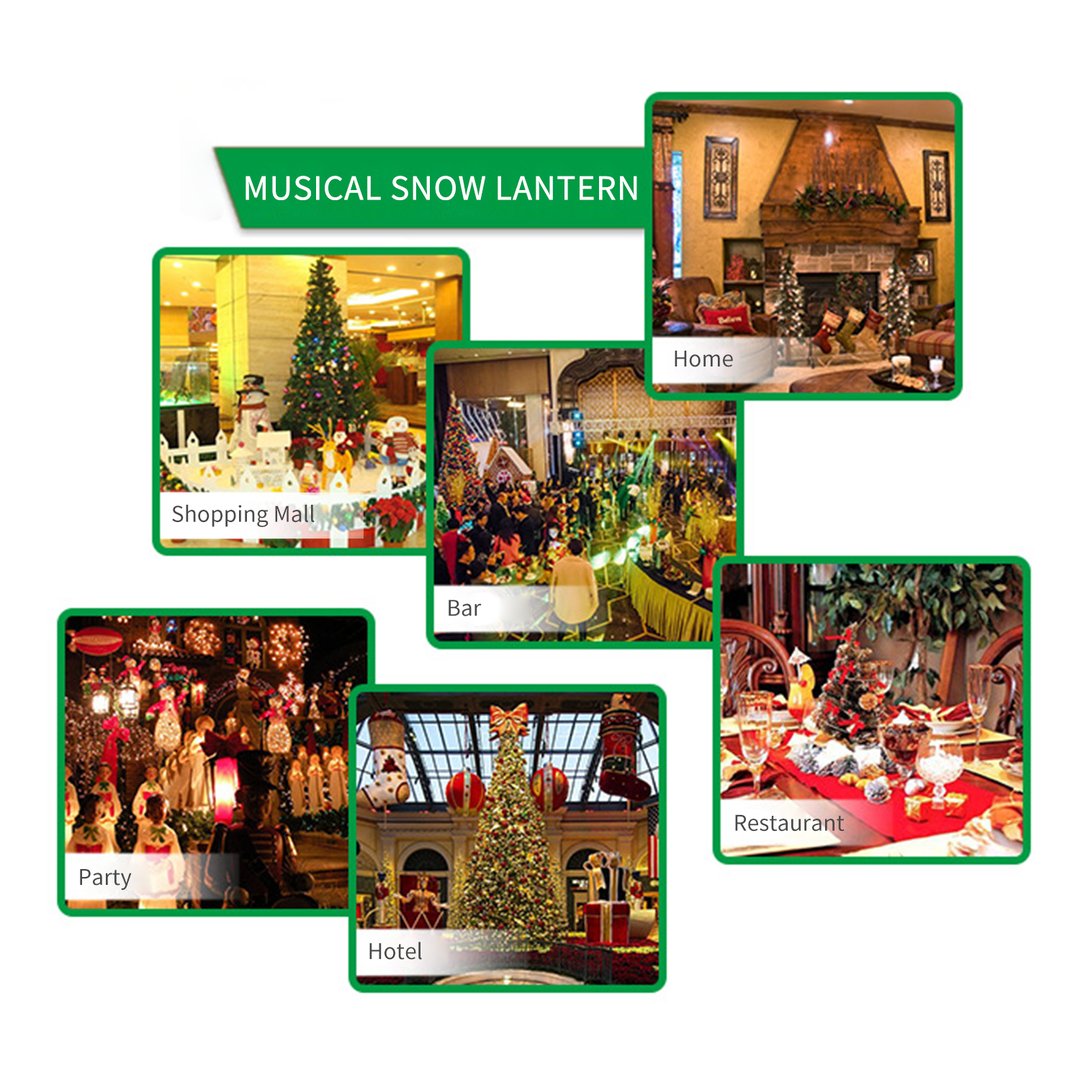 Leuchtende Weihnachtslaterne mit Drehfunktion – Festlicher Vorweihnachtsverkauf