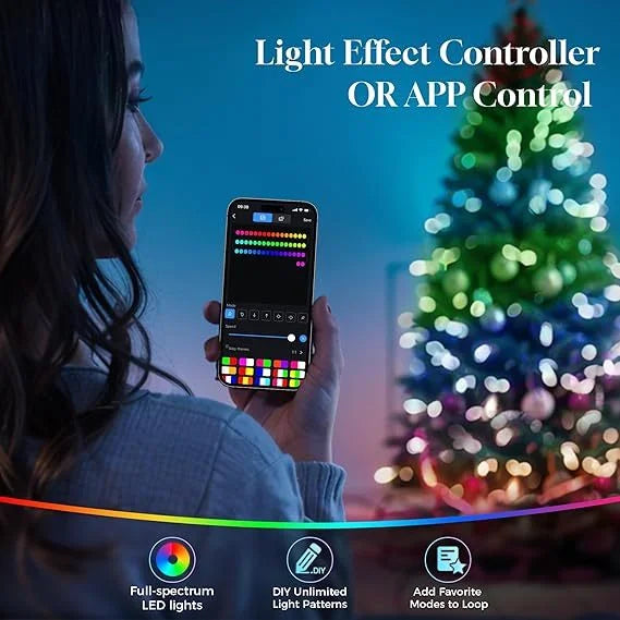 Lichterkette LED Weihnachten Tannenbaum - Sauber und hell Weihnachtsbaumbeleuchtung für festliche Stimmung