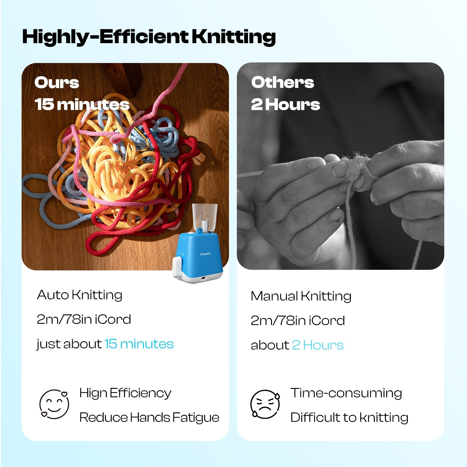 Elektrische i-Cord Strickmaschine Trikotin