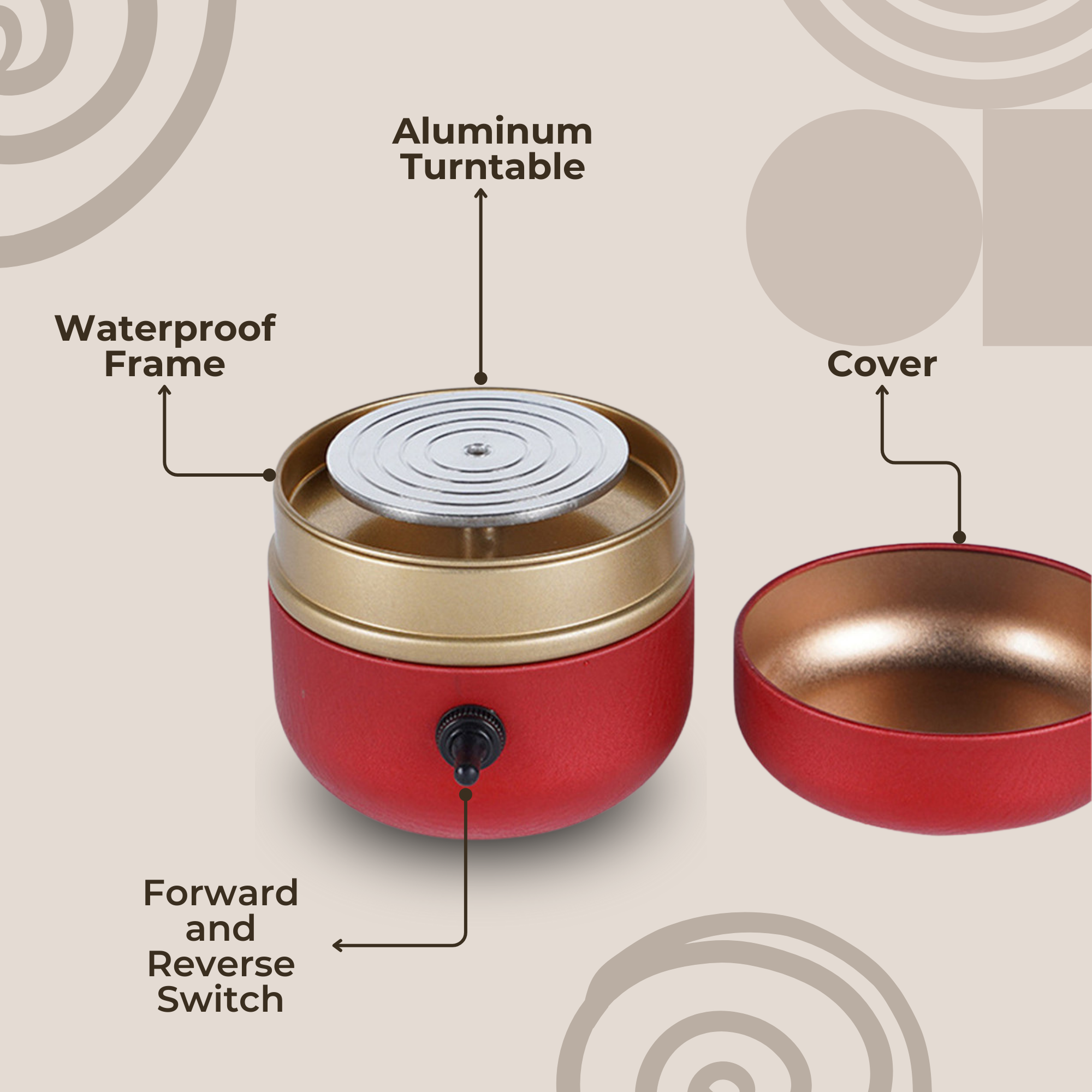 Poterio™ | Mini tragbare Töpferscheibe (inkl. 8 kostenlose Modellierwerkzeuge)