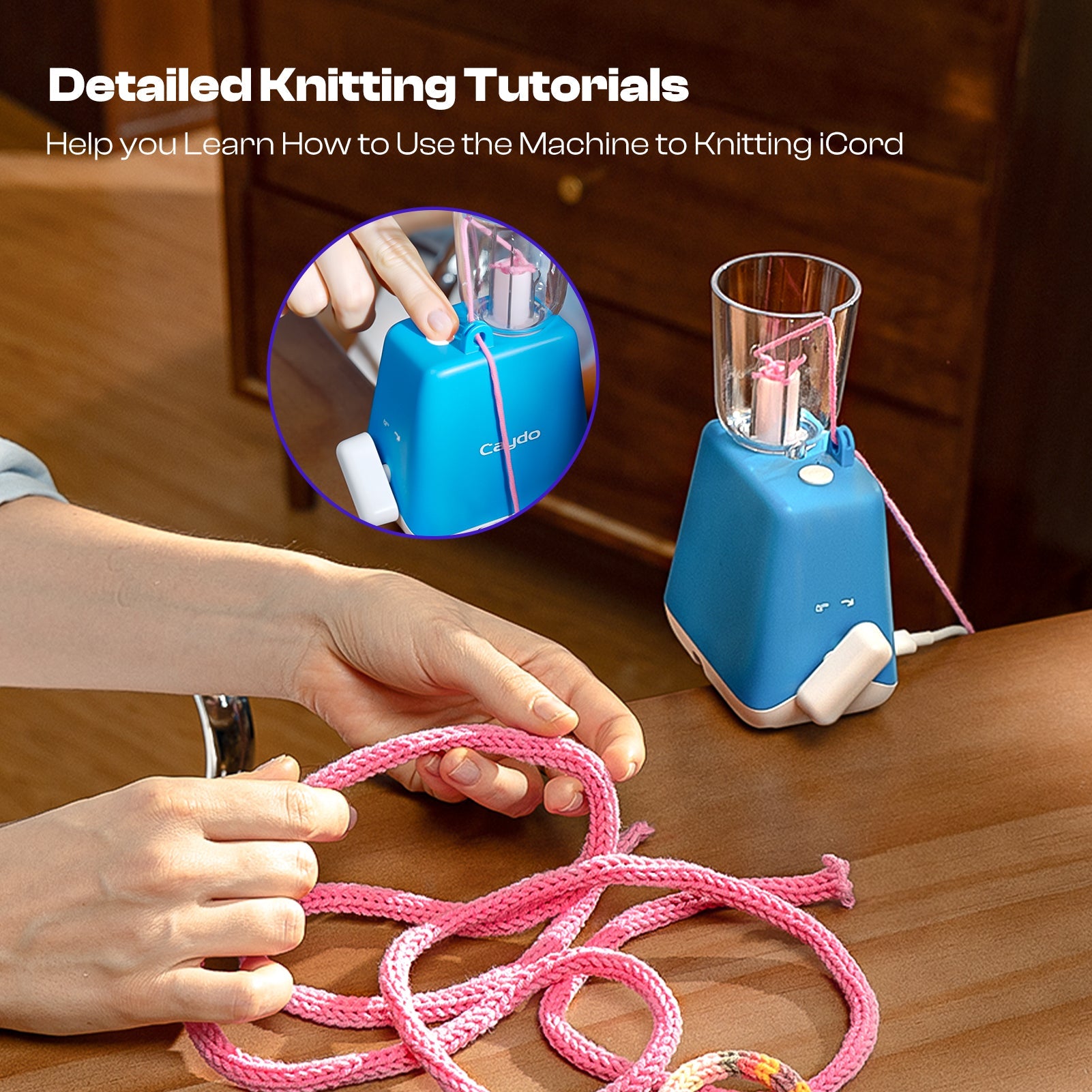 Elektrische i-Cord Strickmaschine Trikotin