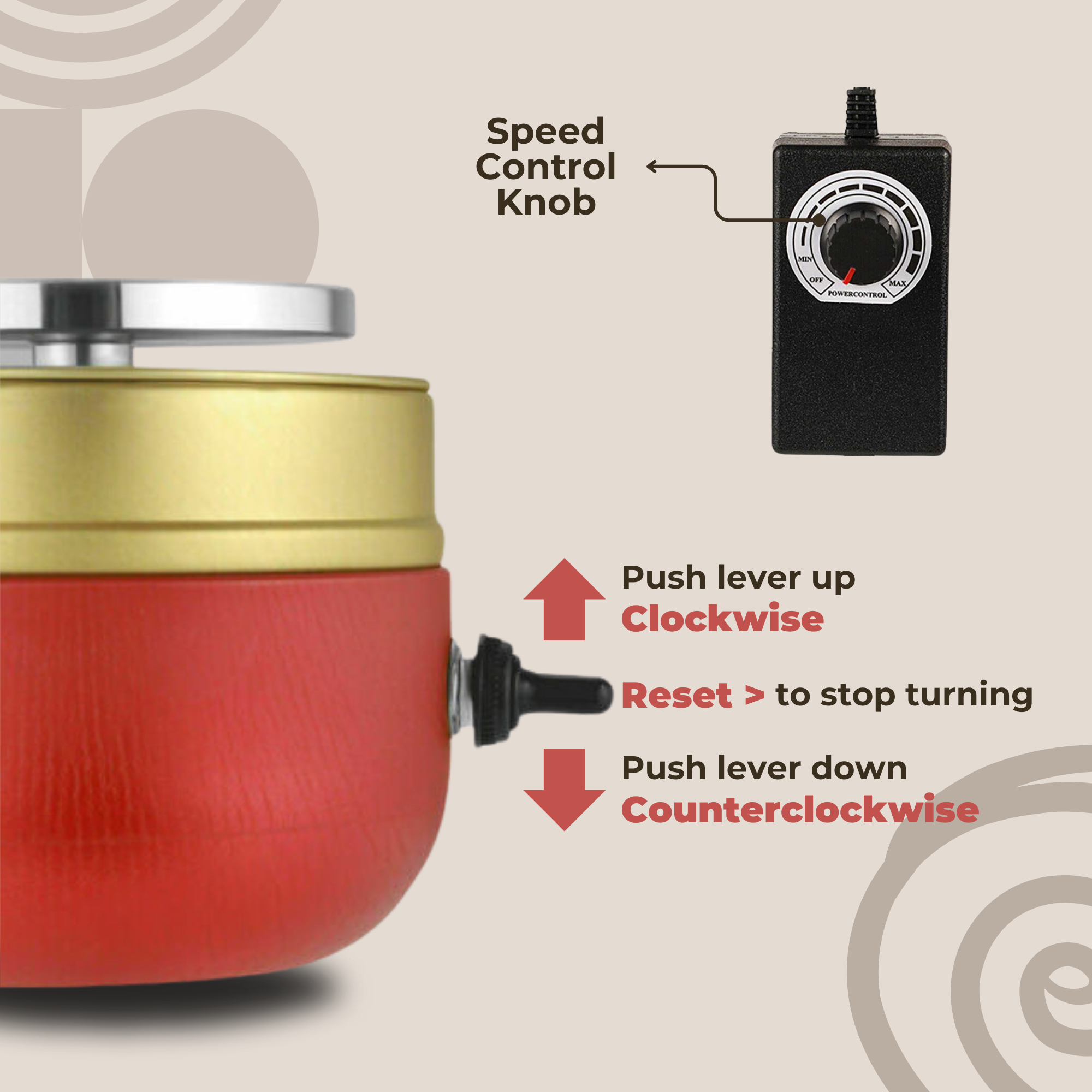 Poterio™ | Mini tragbare Töpferscheibe (inkl. 8 kostenlose Modellierwerkzeuge)