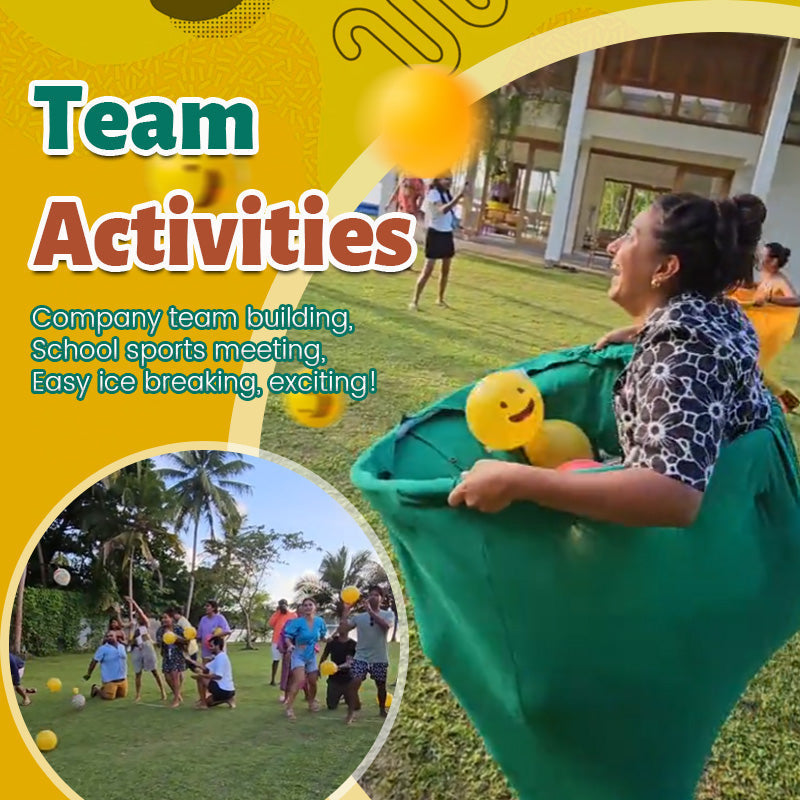 Outdoor-Fangspiel mit Riesenhose für Gruppenspaß