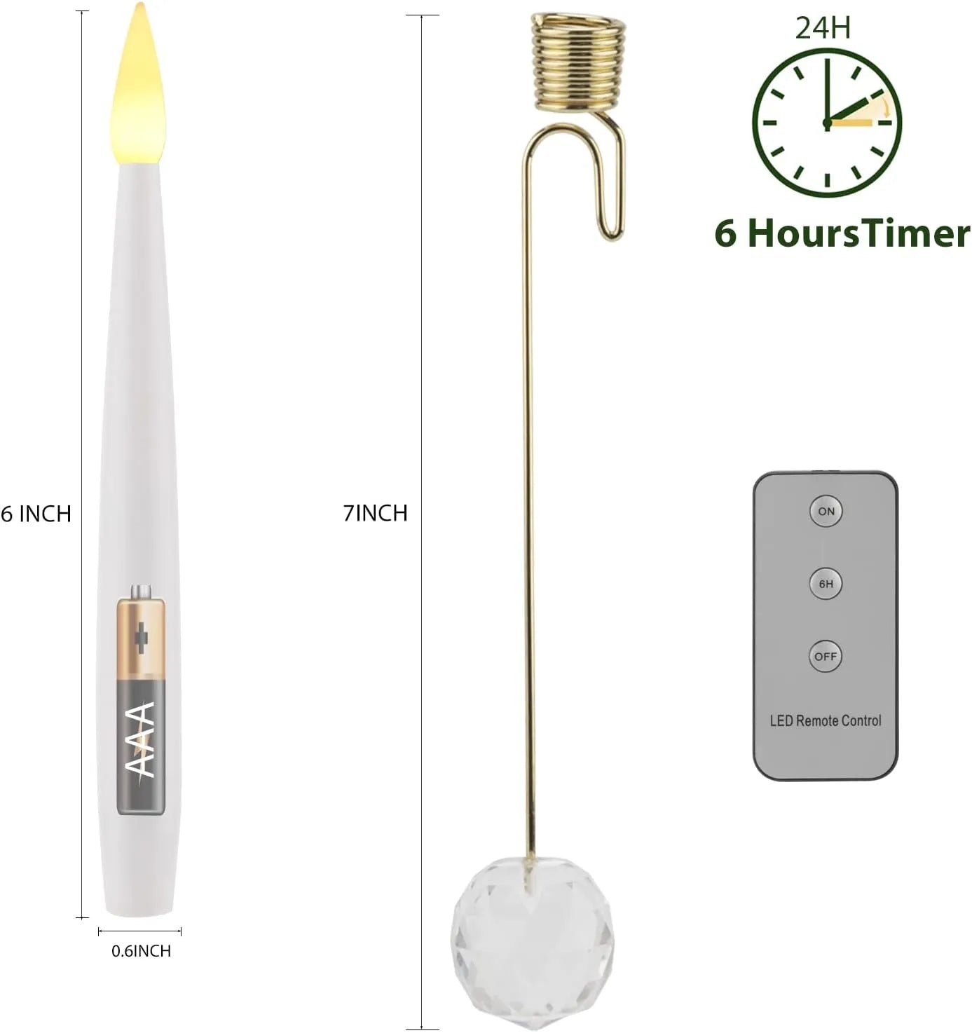 GlowMatic - Fernsteuerbare LED-Kerzen