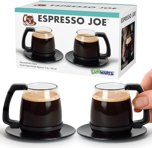 Caedrea Diner-Stil 20 oz Borosilikatglas Kaffeekanne mit Spill-Proof Silikondeckel – Perfektes Retro-Gag-Geschenk für Kaffee-Enthusiasten