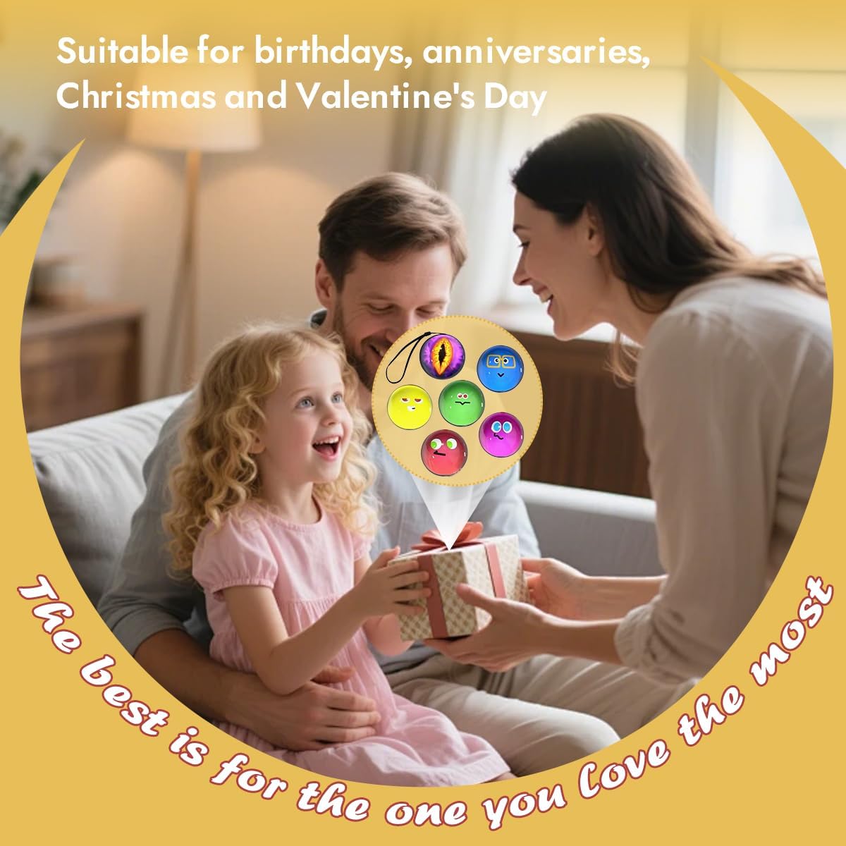 Memory Sphere Lampe – Persönliche Video-Kristallkugel mit Ultraschall-Babyherzschlag, Familienmomente & USB-wiederaufladbar, edles weißes LED-Erinnerungsgeschenk