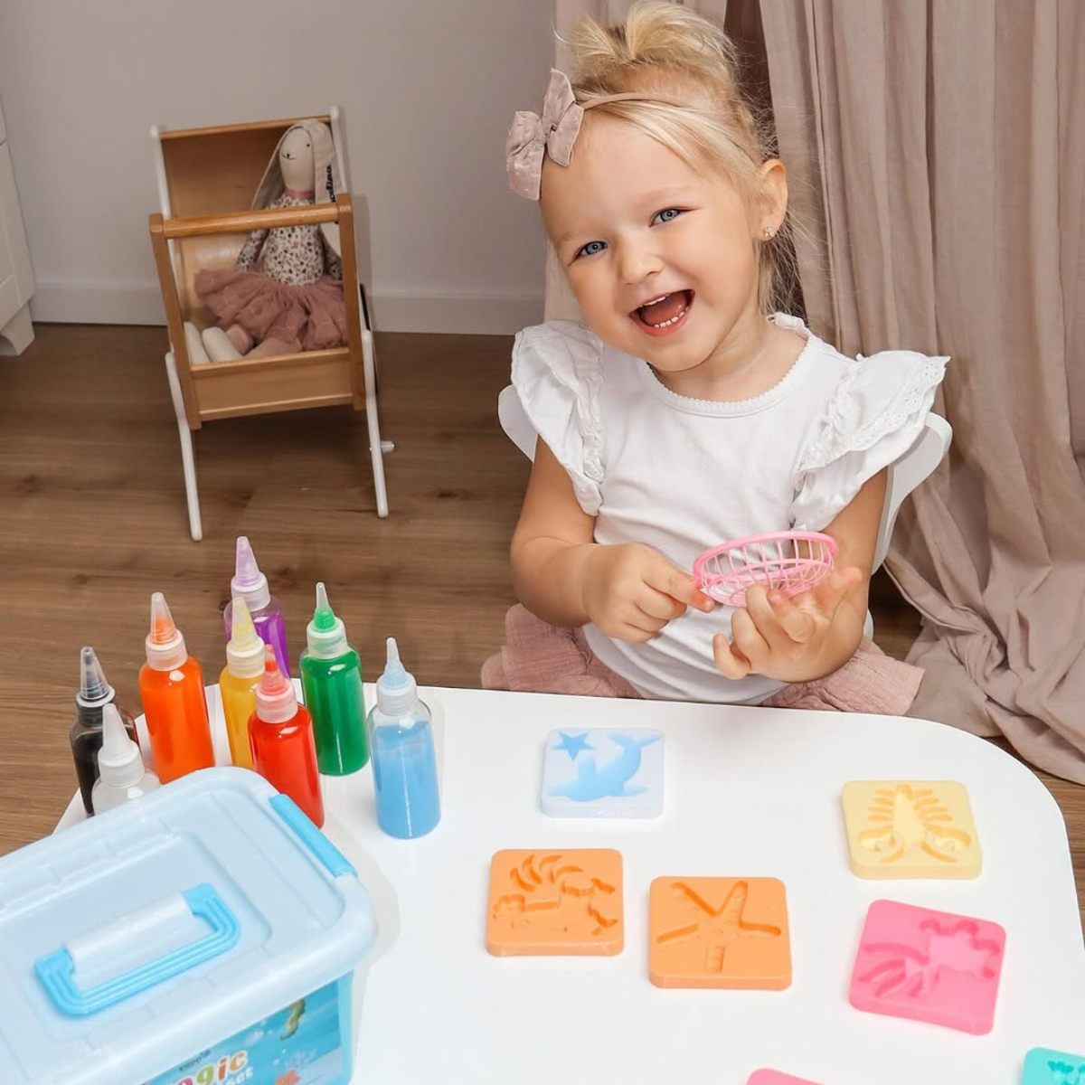 Magisches Gel zum Erstellen von Wasserelfen – 4, 8 oder 12 Farben (ab 2 Jahren)