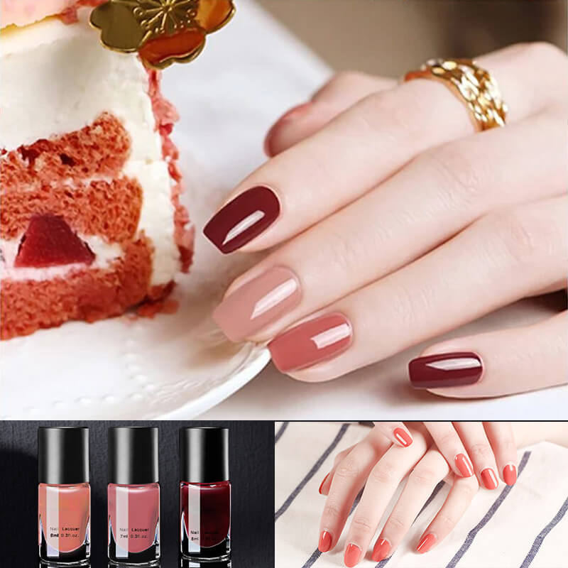 Salon-Perfect Glossy Nails Set für schnelle Maniküren