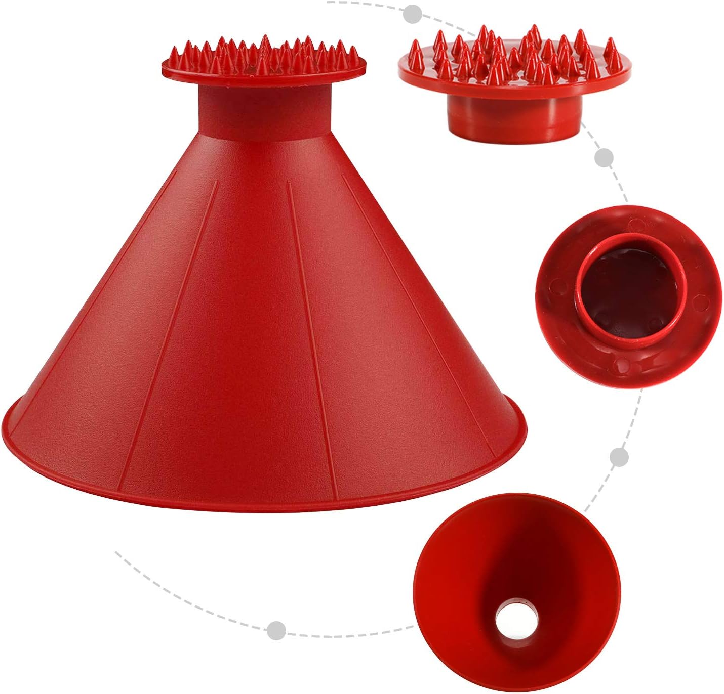 Magic Car Ice Scraper mit Trichter - Windschutzscheiben-Eiskratzer