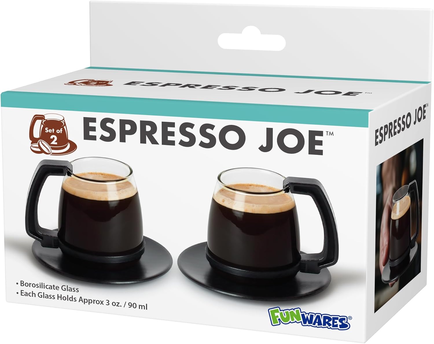 Caedrea Diner-Stil 20 oz Borosilikatglas Kaffeekanne mit Spill-Proof Silikondeckel – Perfektes Retro-Gag-Geschenk für Kaffee-Enthusiasten