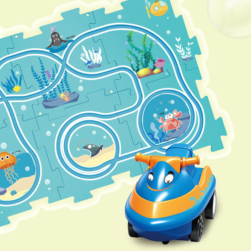 Bildungscircuit Puzzle mit Elektrofahrzeugen