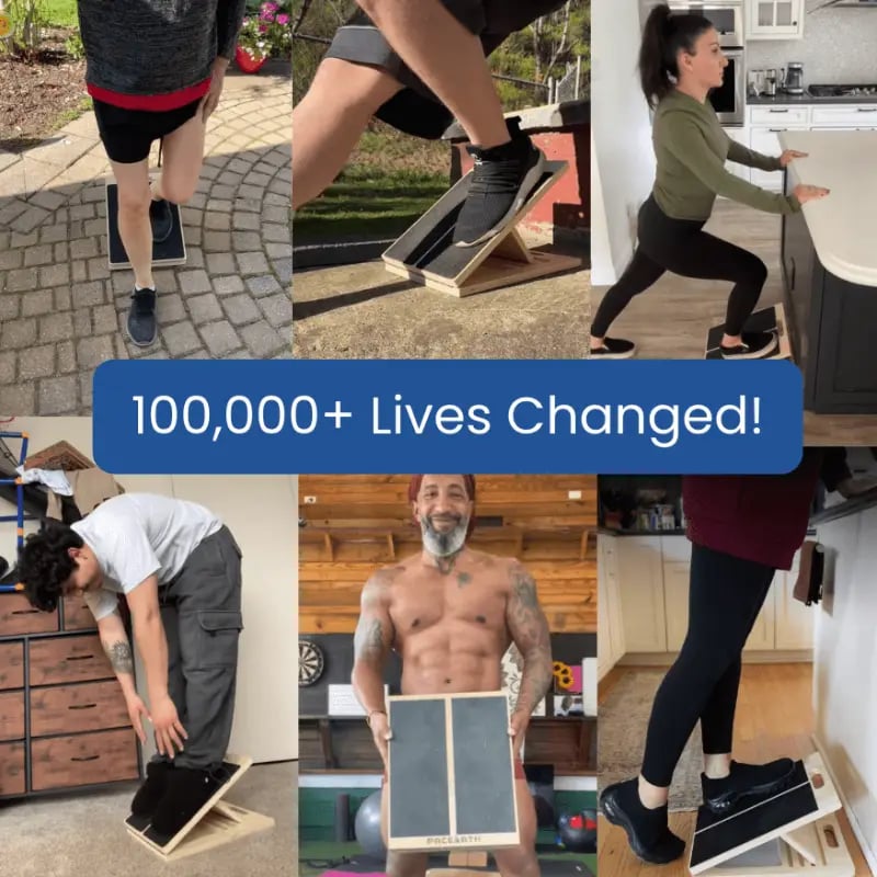 Balance-Board | Tragbares Holz-Kippbrett zum Wadenstrecken