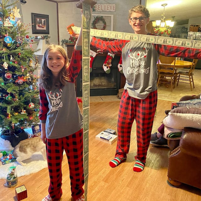 Weihnachtsüberraschung Geldbeutel