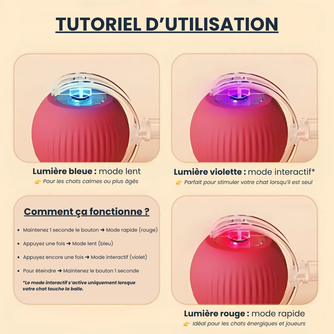 SmartBall™ - Interaktives Katzenspielzeug