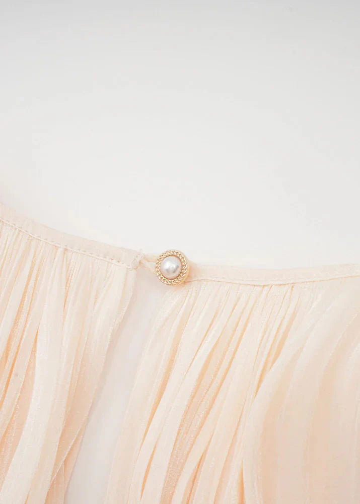 Elegantes Estelle Kleid in edlem Champagner-Farbton