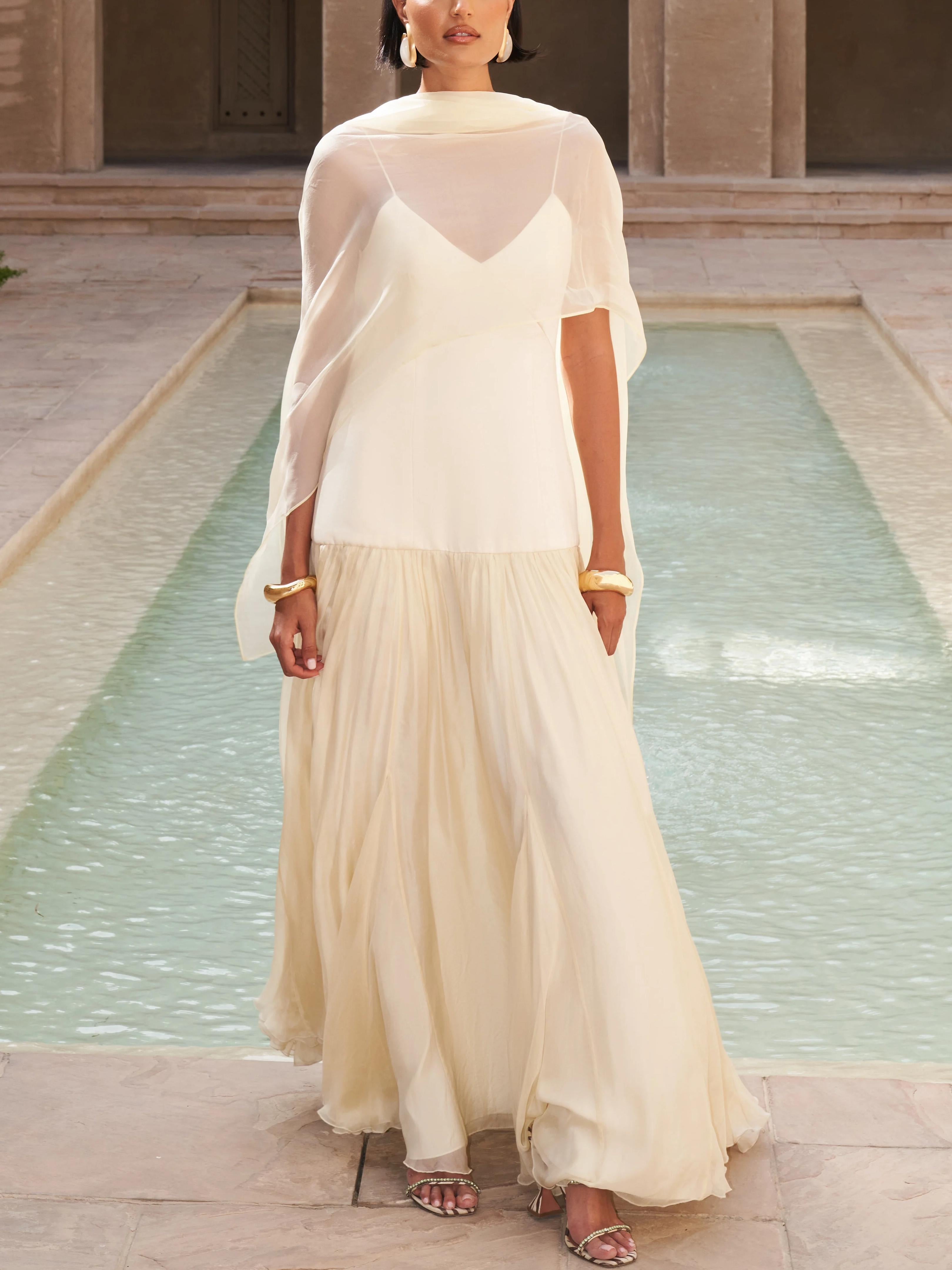 Elegantes fließendes Maxikleid für einen stilvollen Look