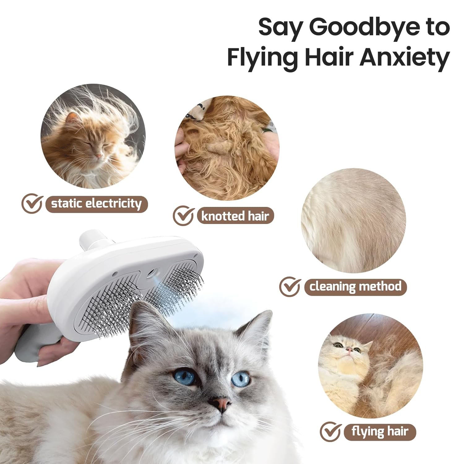 Pawlish™ Haustier-Pflegebürste