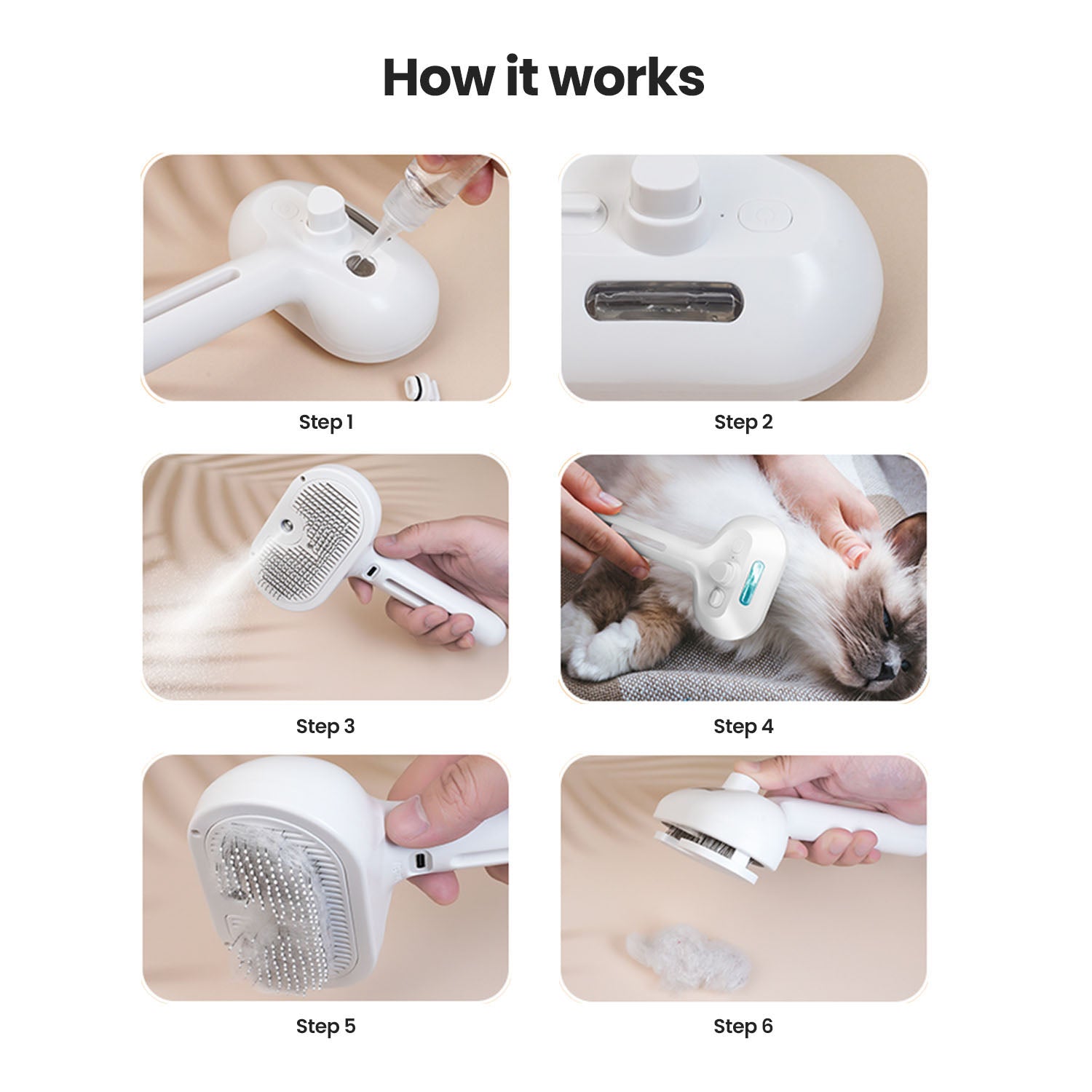 Pawlish™ Haustier-Pflegebürste