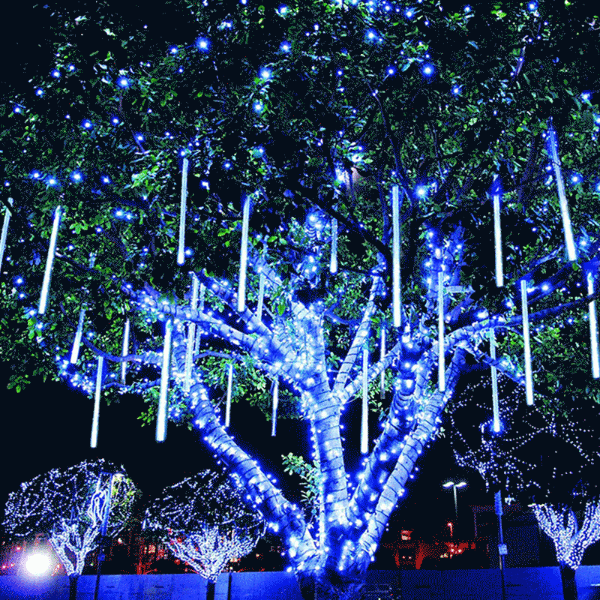 Schneefall-LED-Lichterkette für gemütliche Festtage und festliche Dekoration