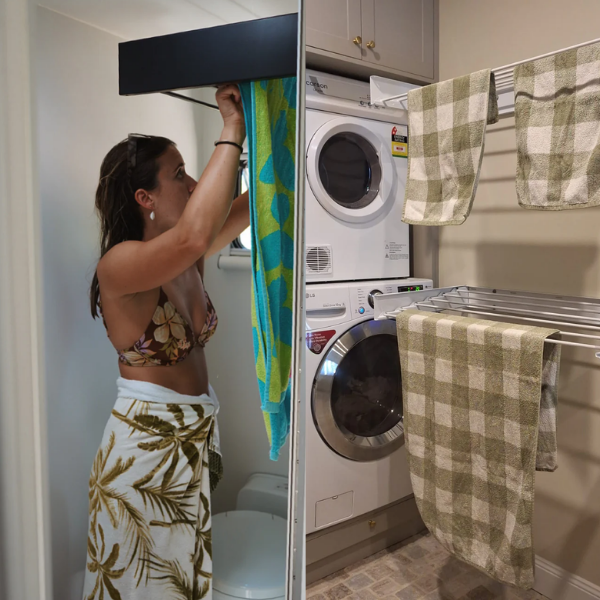 Wandmontierter Wäscheständer - Zusammenklappbarer Innen- und Außenwäschetrockner