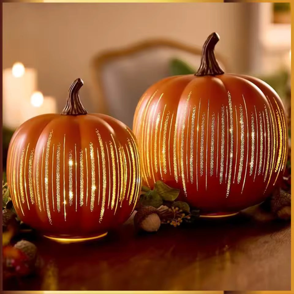 Halloween Kürbislampe – Funkelndes LED-Licht mit Timer