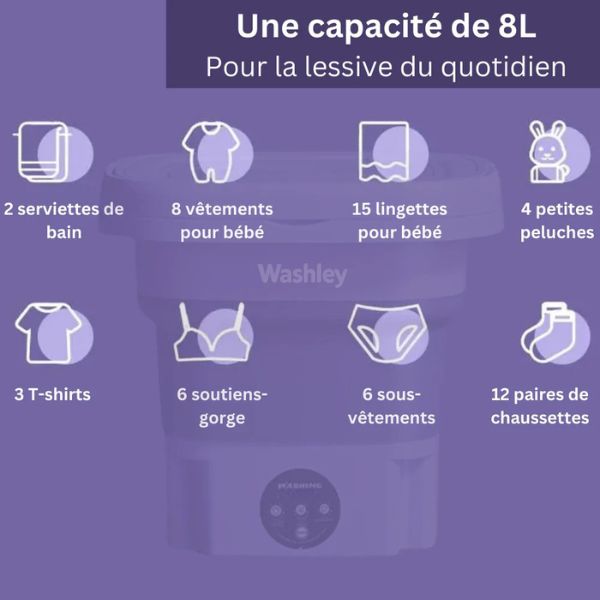 Zusammenklappbare Mini-Waschmaschine