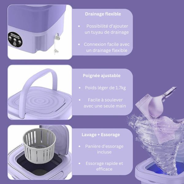 Zusammenklappbare Mini-Waschmaschine