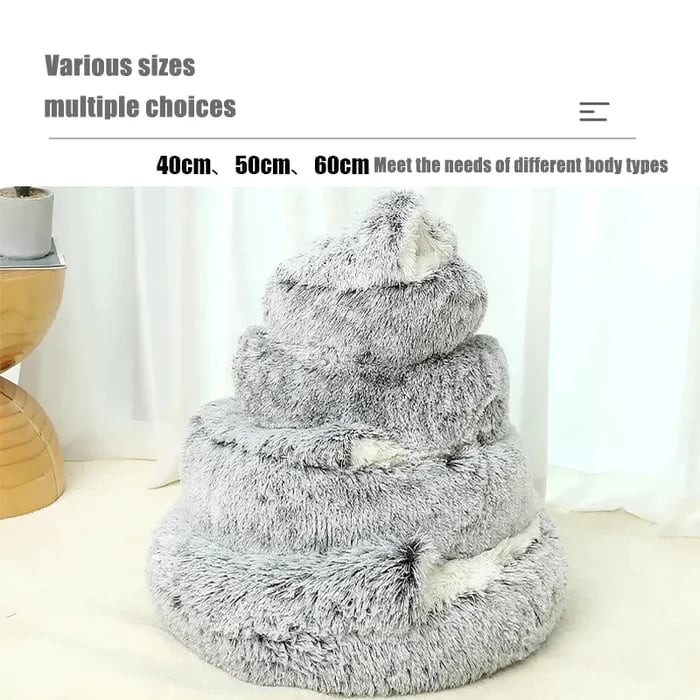 Plüschbett für Hunde und Katzen