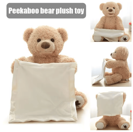 Süßer Peek-a-Boo Teddybär – Das perfekte Kuscheltier für Kinder
