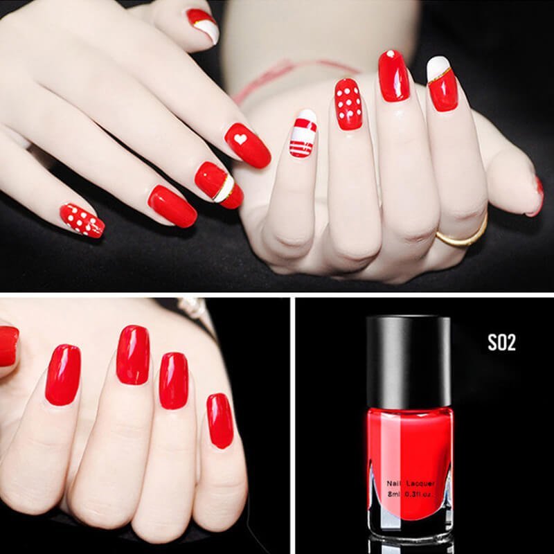 Salon-Perfect Glossy Nails Set für schnelle Maniküren