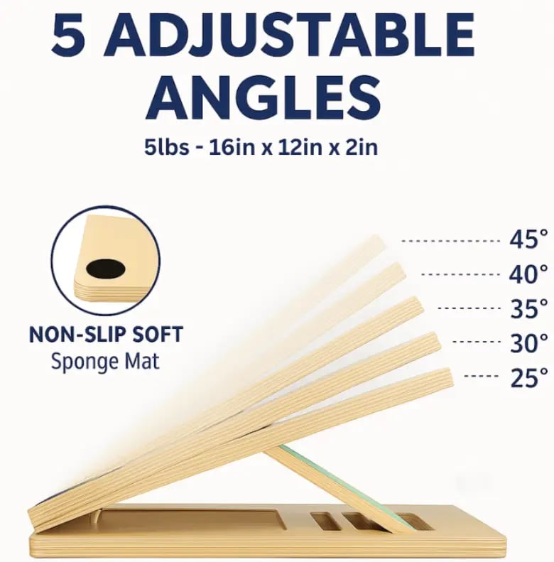 Balance-Board | Tragbares Holz-Kippbrett zum Wadenstrecken