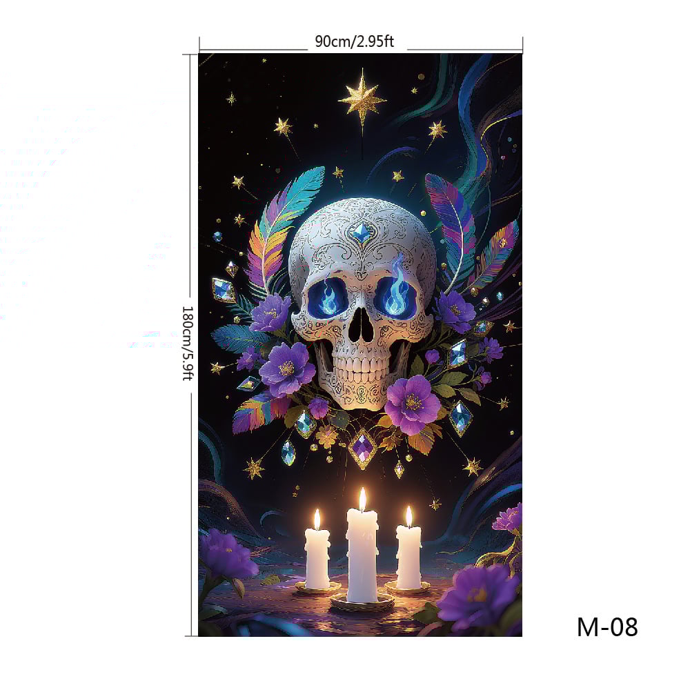 Festliche Haustürdekoration für Weihnachten und Halloween