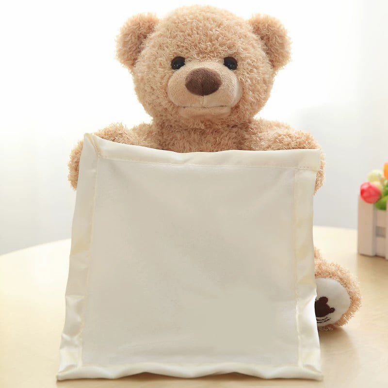 Süßer Peek-a-Boo Teddybär – Das perfekte Kuscheltier für Kinder