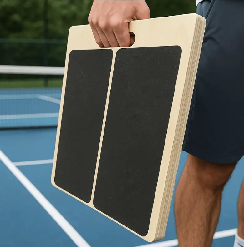 Balance-Board | Tragbares Holz-Kippbrett zum Wadenstrecken