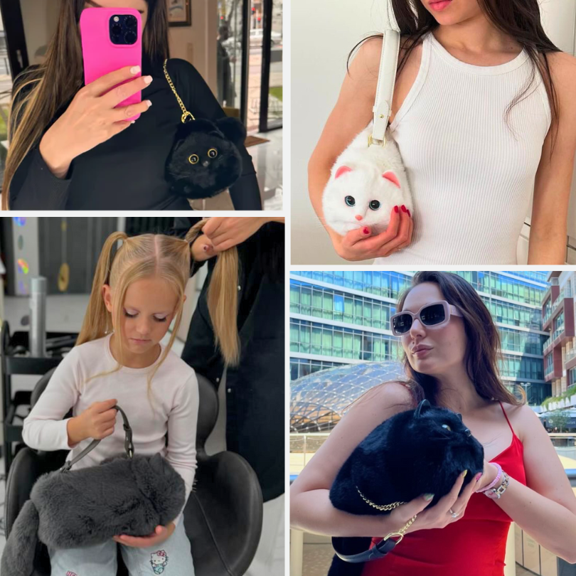 Eine realistische Katzentasche, die überall Eindruck macht