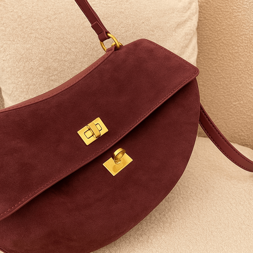 Moira Chromatica Tasche – Wildleder-Tasche mit Lederfutter