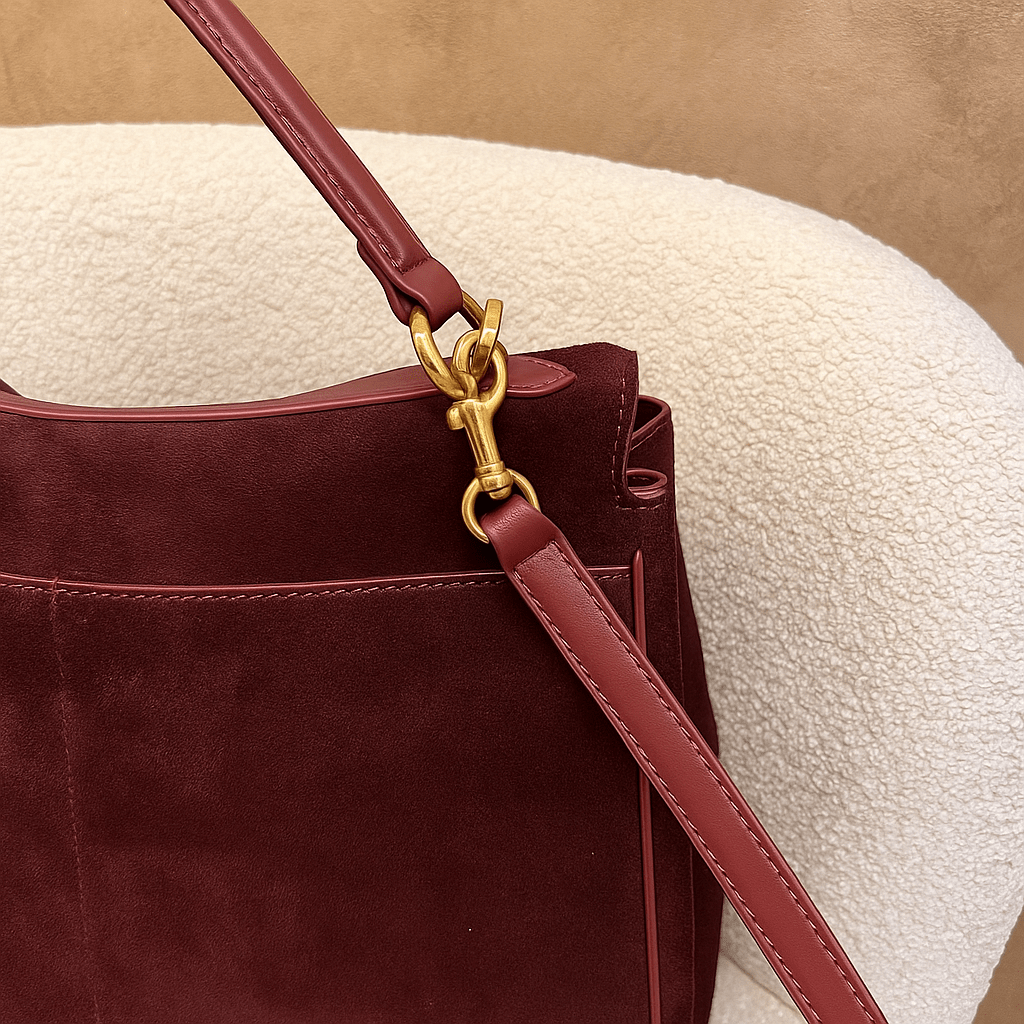 Moira Chromatica Tasche – Wildleder-Tasche mit Lederfutter