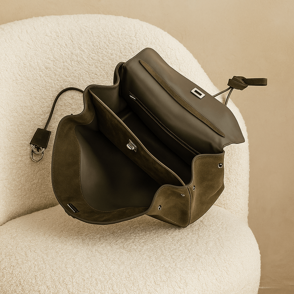 Moira Chromatica Tasche – Wildleder-Tasche mit Lederfutter