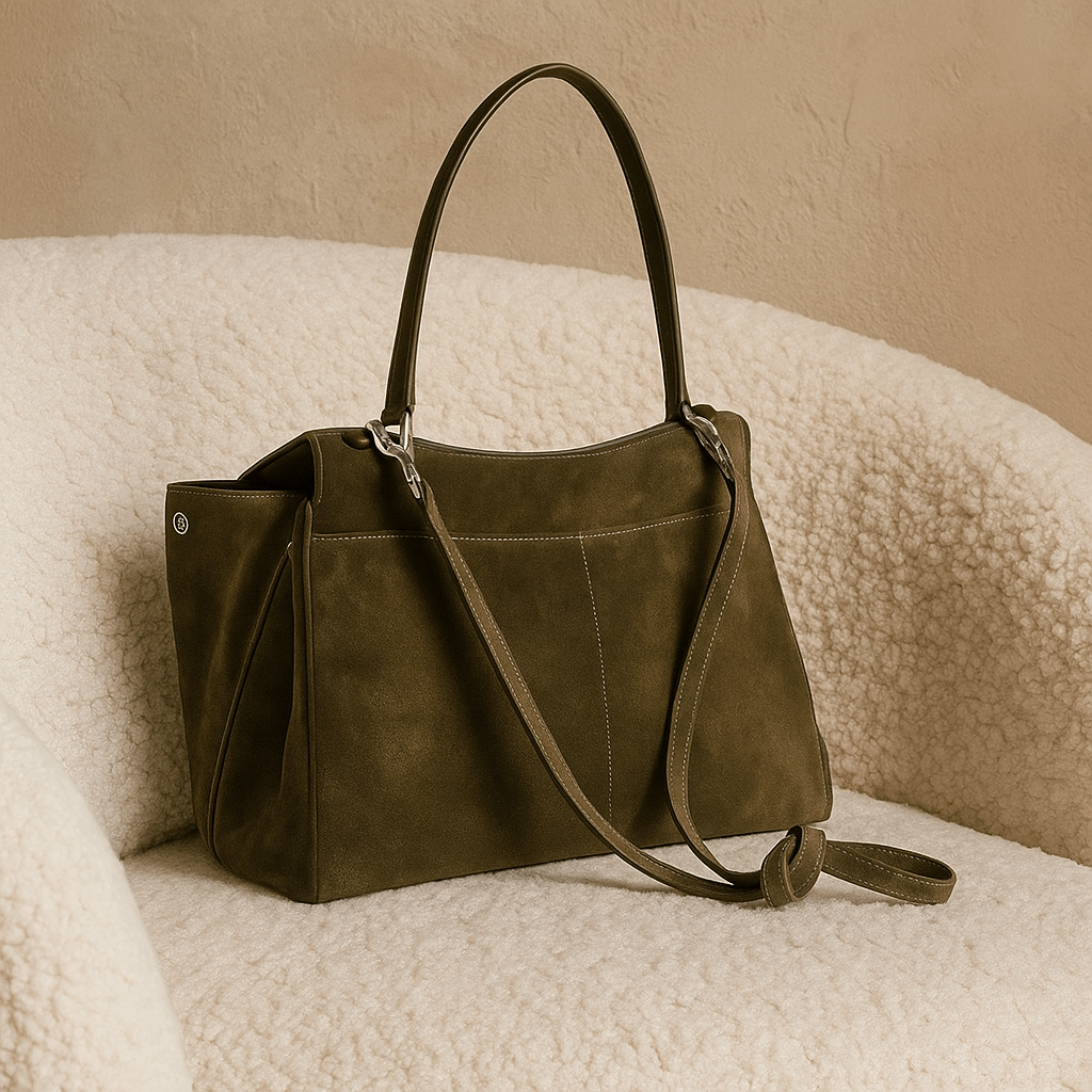 Moira Chromatica Tasche – Wildleder-Tasche mit Lederfutter